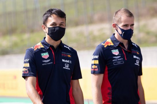 Alexander Albon (THA) Red Bull Racing walks the circuit with the team.
10.09.2020. Formula 1 World Championship, Rd 9, Tuscan Grand Prix, Mugello, Italy, Preparation Day.
- www.xpbimages.com, EMail: requests@xpbimages.com © Copyright: Bearne / XPB Images