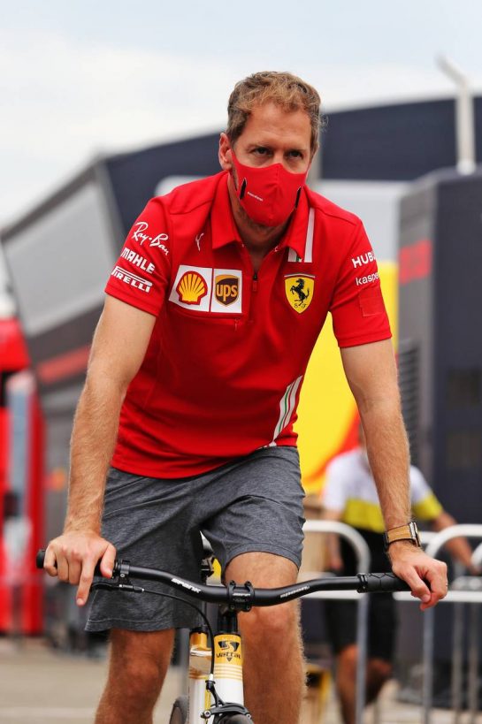 Sebastian Vettel (GER) Ferrari.
10.09.2020. Formula 1 World Championship, Rd 9, Tuscan Grand Prix, Mugello, Italy, Preparation Day.
- www.xpbimages.com, EMail: requests@xpbimages.com © Copyright: Moy / XPB Images