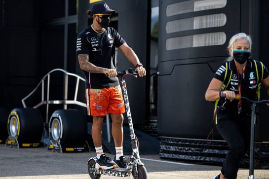Lewis Hamilton (GBR) Mercedes AMG F1.
11.09.2020. Formula 1 World Championship, Rd 9, Tuscan Grand Prix, Mugello, Italy, Practice Day.
- www.xpbimages.com, EMail: requests@xpbimages.com © Copyright: Bearne / XPB Images