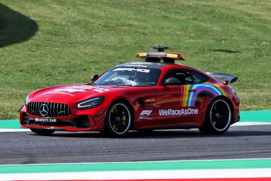Red FIA Safety Car.
11.09.2020. Formula 1 World Championship, Rd 9, Tuscan Grand Prix, Mugello, Italy, Practice Day.
- www.xpbimages.com, EMail: requests@xpbimages.com © Copyright: Batchelor / XPB Images