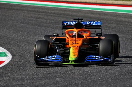 Carlos Sainz Jr (ESP) McLaren MCL35 - front wing.
11.09.2020. Formula 1 World Championship, Rd 9, Tuscan Grand Prix, Mugello, Italy, Practice Day.
- www.xpbimages.com, EMail: requests@xpbimages.com © Copyright: Batchelor / XPB Images