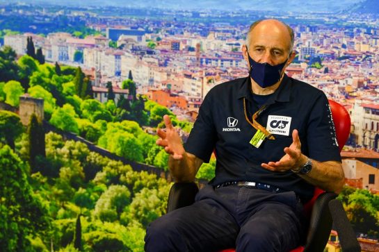Franz Tost (AUT) AlphaTauri Team Principal in the FIA Press Conference.
11.09.2020. Formula 1 World Championship, Rd 9, Tuscan Grand Prix, Mugello, Italy, Practice Day.
- www.xpbimages.com, EMail: requests@xpbimages.com © Copyright: FIA Pool Image for Editorial Use Only