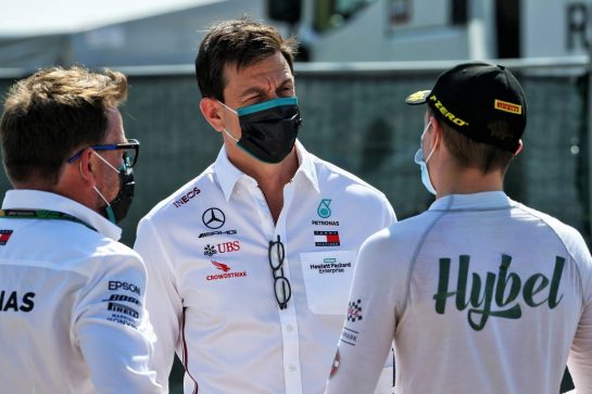 Toto Wolff (GER) Mercedes AMG F1 Shareholder and Executive Director with Frederik Vesti (DEN) PREMA Racing.
12.09.2020. Formula 1 World Championship, Rd 9, Tuscan Grand Prix, Mugello, Italy, Qualifying Day.
- www.xpbimages.com, EMail: requests@xpbimages.com © Copyright: Batchelor / XPB Images