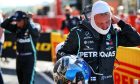Valtteri Bottas (FIN) Mercedes AMG F1 in qualifying parc ferme.