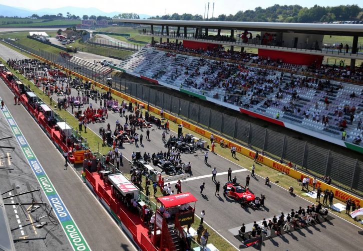 The grid before the start of the race. 13.09.2020.