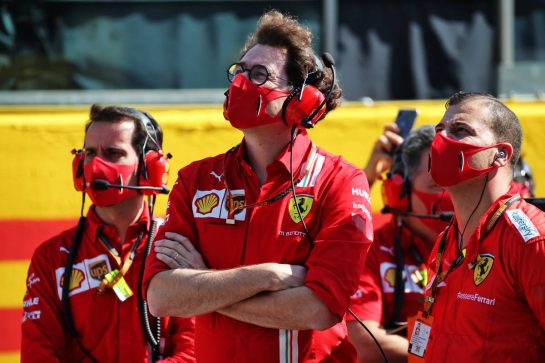 Mattia Binotto (ITA) Ferrari Team Principal on the grid.
13.09.2020. Formula 1 World Championship, Rd 9, Tuscan Grand Prix, Mugello, Italy, Race Day.
- www.xpbimages.com, EMail: requests@xpbimages.com © Copyright: Batchelor / XPB Images