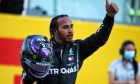 Race winner Lewis Hamilton (GBR) Mercedes AMG F1 celebrates in parc ferme.
