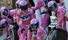 Racing Point F1 Team makes a pit stop.