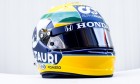 Pierre Gasly wears a special Senna tribute helmet for the Emilia Romagna Grand Prix at Imola.