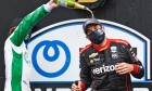 Will Power celebrates victory at the Firestone IndyCar Harvest Grand Prix. Saturday October 3 2020.