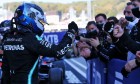 Race winner Valtteri Bottas (FIN) Mercedes AMG F1 celebrates with the team in parc ferme.
