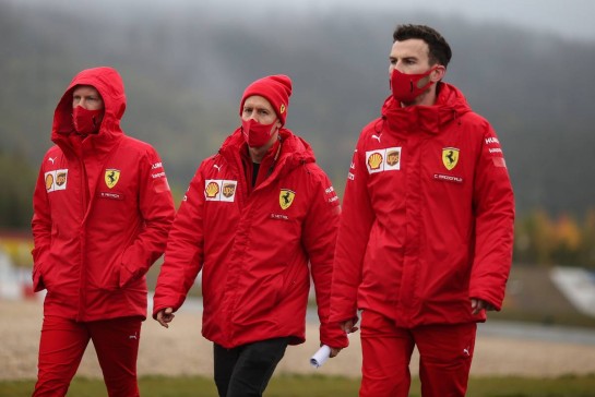 Sebastian Vettel (GER), Scuderia Ferrari 
08.10.2020. Formula 1 World Championship, Rd 11, Eifel Grand Prix, Nurbugring, Germany, Preparation Day.
- www.xpbimages.com, EMail: requests@xpbimages.com © Copyright: Charniaux / XPB Images