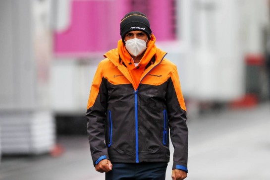 Carlos Sainz Jr (ESP) McLaren.
08.10.2020. Formula 1 World Championship, Rd 11, Eifel Grand Prix, Nurbugring, Germany, Preparation Day.
- www.xpbimages.com, EMail: requests@xpbimages.com © Copyright: Moy / XPB Images
