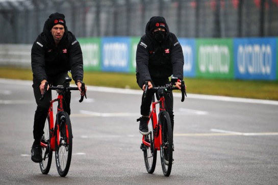 Romain Grosjean (FRA) Haas F1 Team rides the circuit.
08.10.2020. Formula 1 World Championship, Rd 11, Eifel Grand Prix, Nurbugring, Germany, Preparation Day.
- www.xpbimages.com, EMail: requests@xpbimages.com © Copyright: Batchelor / XPB Images