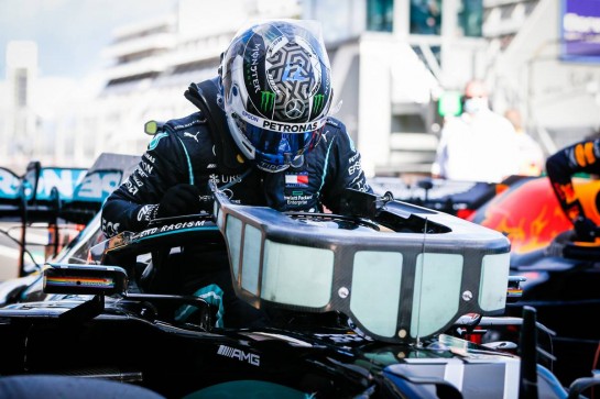 Valtteri Bottas (FIN) Mercedes AMG F1 W11 in qualifying parc ferme.
10.10.2020. Formula 1 World Championship, Rd 11, Eifel Grand Prix, Nurbugring, Germany, Qualifying Day.
- www.xpbimages.com, EMail: requests@xpbimages.com © Copyright: FIA Pool Image for Editorial Use Only