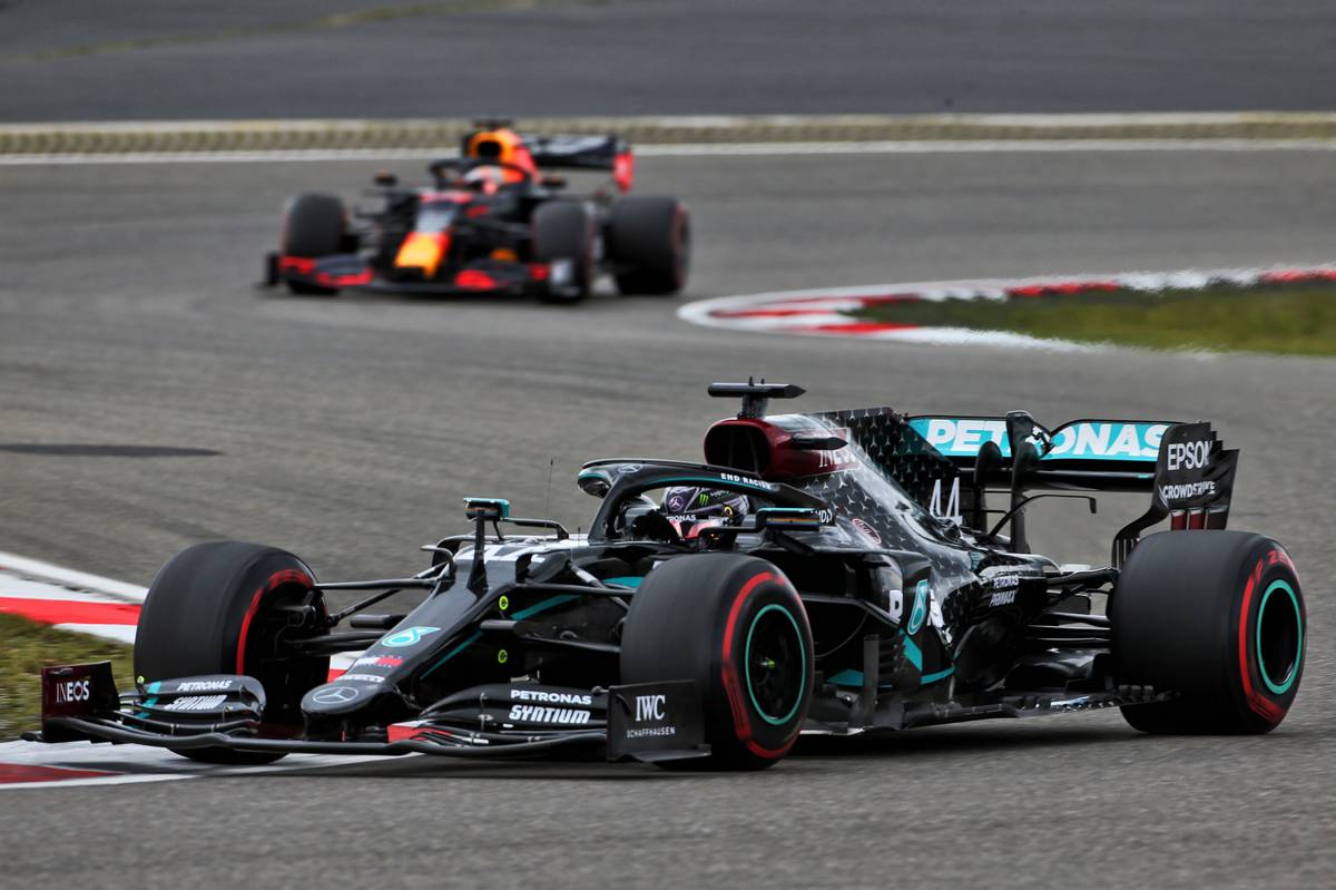 Lewis Hamilton (GBR) Mercedes AMG F1 W11.