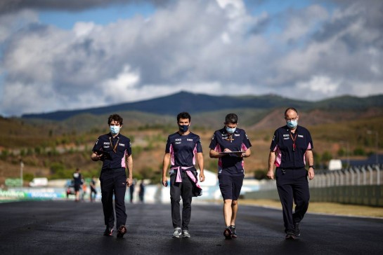 Sergio Perez (MEX), Racing Point 
22.10.2020. Formula 1 World Championship, Rd 12, Portuguese Grand Prix, Portimao, Portugal, Preparation Day.
- www.xpbimages.com, EMail: requests@xpbimages.com © Copyright: Charniaux / XPB Images