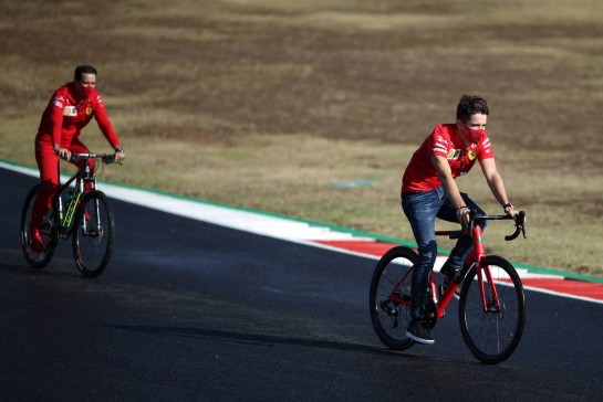 Charles Leclerc (FRA), Scuderia Ferrari 
22.10.2020. Formula 1 World Championship, Rd 12, Portuguese Grand Prix, Portimao, Portugal, Preparation Day.
- www.xpbimages.com, EMail: requests@xpbimages.com © Copyright: Charniaux / XPB Images