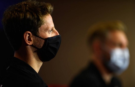 Romain Grosjean (FRA) Haas F1 Team in the FIA Press Conference.
22.10.2020. Formula 1 World Championship, Rd 12, Portuguese Grand Prix, Portimao, Portugal, Preparation Day.
- www.xpbimages.com, EMail: requests@xpbimages.com © Copyright: FIA Pool Image for Editorial Use Only