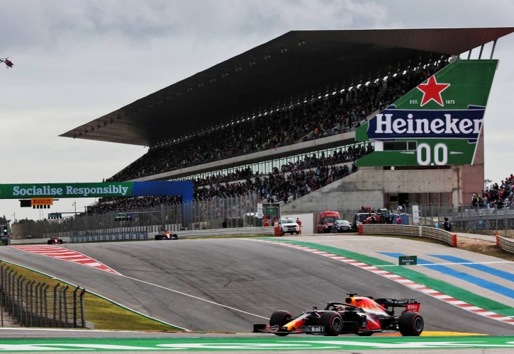 Max Verstappen (NLD) Red Bull Racing RB16. 25.10.2020. Formula 1 World Championship, Rd 12, Portuguese Grand Prix