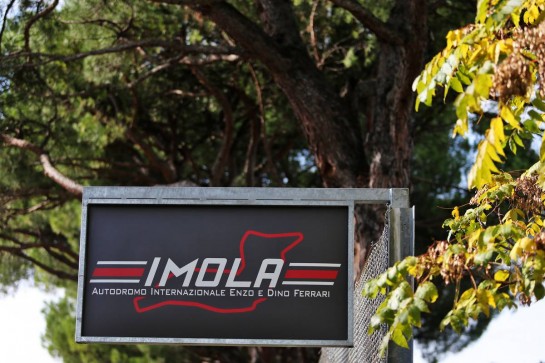 Circuit atmosphere - Imola sign.
29.10.2020. Formula 1 World Championship, Rd 13, Emilia Romagna Grand Prix, Imola, Italy, Preparation Day.
- www.xpbimages.com, EMail: requests@xpbimages.com © Copyright: Moy / XPB Images