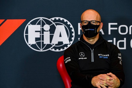 Simon Roberts (GBR) Williams Racing F1 Acting Team Principal in the FIA Press Conference.
30.10.2020. Formula 1 World Championship, Rd 13, Emilia Romagna Grand Prix, Imola, Italy, Practice Day.
- www.xpbimages.com, EMail: requests@xpbimages.com © Copyright: FIA Pool Image for Editorial Use Only