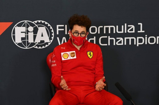 Mattia Binotto (ITA) Ferrari Team Principal in the FIA Press Conference.
30.10.2020. Formula 1 World Championship, Rd 13, Emilia Romagna Grand Prix, Imola, Italy, Practice Day.
- www.xpbimages.com, EMail: requests@xpbimages.com © Copyright: FIA Pool Image for Editorial Use Only