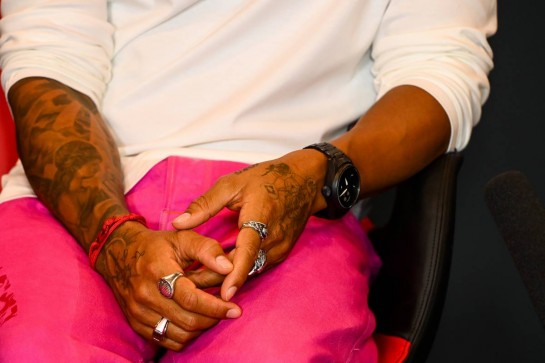 Lewis Hamilton (GBR) Mercedes AMG F1 in the FIA Press Conference.
30.10.2020. Formula 1 World Championship, Rd 13, Emilia Romagna Grand Prix, Imola, Italy, Practice Day.
- www.xpbimages.com, EMail: requests@xpbimages.com © Copyright: FIA Pool Image for Editorial Use Only