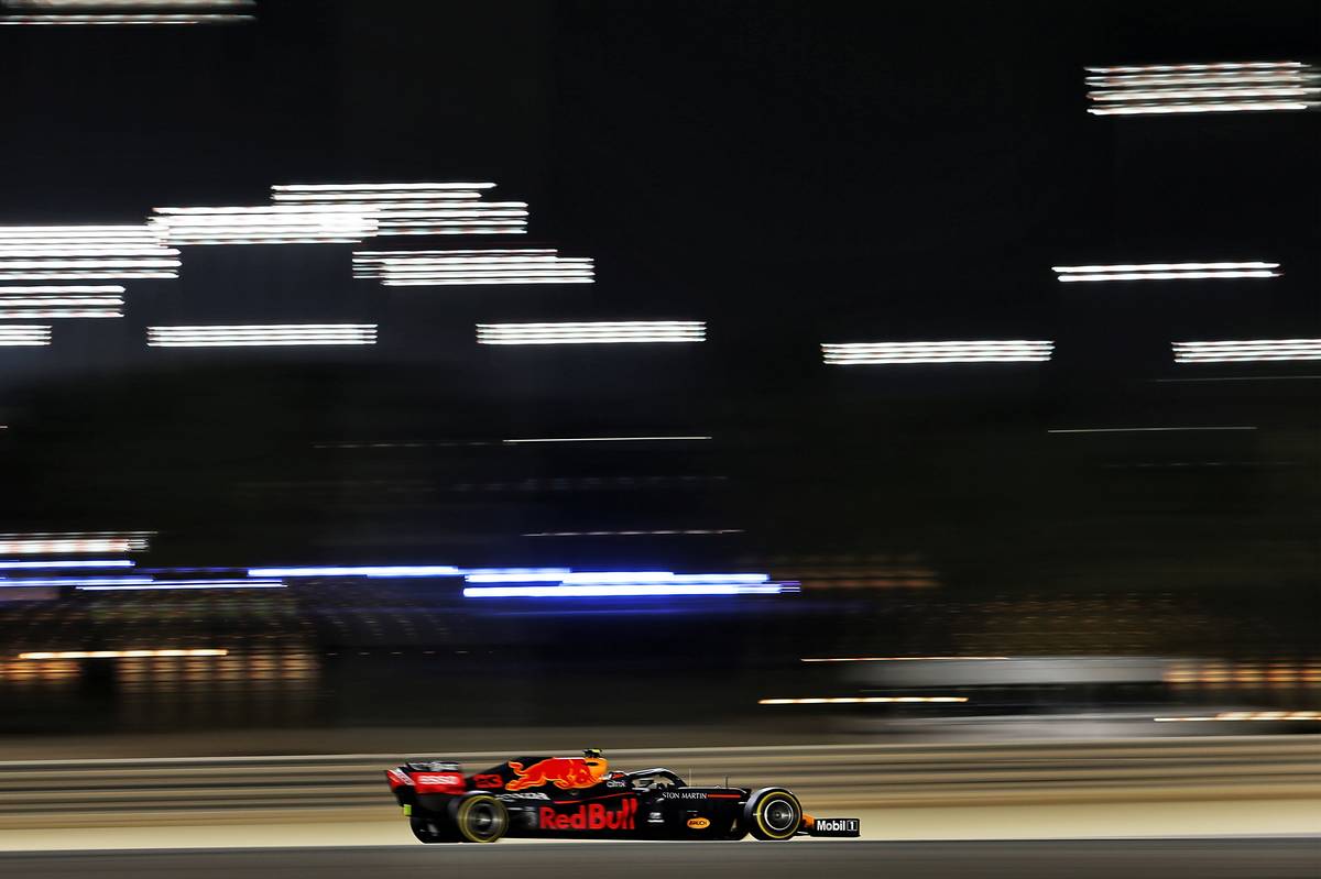 Alexander Albon (THA) Red Bull Racing RB16. 28.11.2020. Formula 1 World Championship, Rd 15, Bahrain Grand Prix