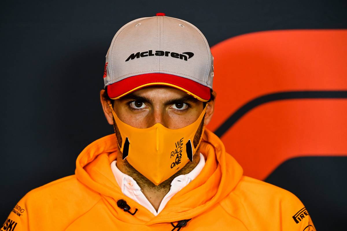 Carlos Sainz Jr (ESP) McLaren in the FIA Press Conference.