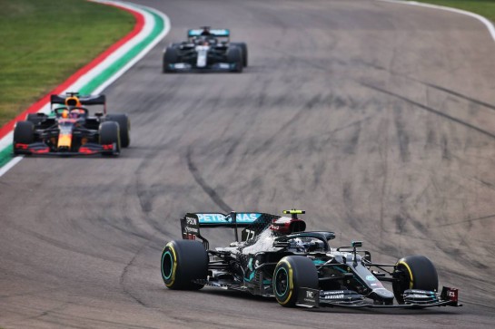 Valtteri Bottas (FIN) Mercedes AMG F1 W11.
01.11.2020. Formula 1 World Championship, Rd 13, Emilia Romagna Grand Prix, Imola, Italy, Race Day.
- www.xpbimages.com, EMail: requests@xpbimages.com © Copyright: Charniaux / XPB Images