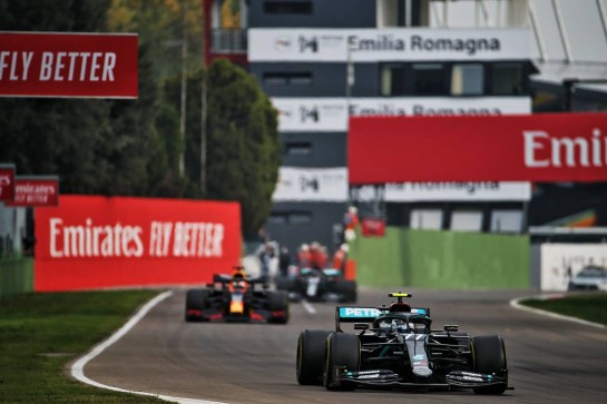 Valtteri Bottas (FIN) Mercedes AMG F1 W11.
01.11.2020. Formula 1 World Championship, Rd 13, Emilia Romagna Grand Prix, Imola, Italy, Race Day.
- www.xpbimages.com, EMail: requests@xpbimages.com © Copyright: Batchelor / XPB Images