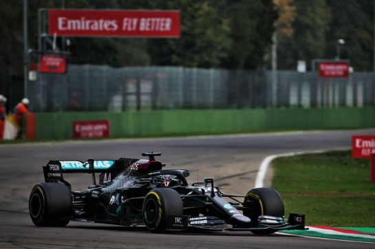 Lewis Hamilton (GBR) Mercedes AMG F1 W11.
01.11.2020. Formula 1 World Championship, Rd 13, Emilia Romagna Grand Prix, Imola, Italy, Race Day.
- www.xpbimages.com, EMail: requests@xpbimages.com © Copyright: Batchelor / XPB Images