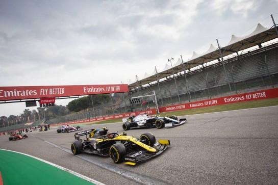 Esteban Ocon (FRA) Renault F1 Team RS20.
01.11.2020. Formula 1 World Championship, Rd 13, Emilia Romagna Grand Prix, Imola, Italy, Race Day.
- www.xpbimages.com, EMail: requests@xpbimages.com © Copyright: Bearne / XPB Images