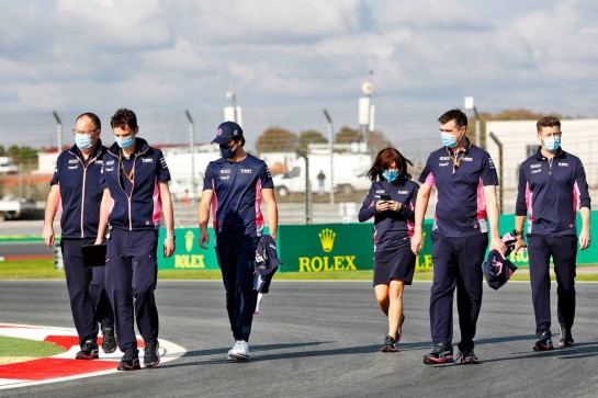 Lance Stroll (CDN) Racing Point F1 Team walks the circuit with the team.
12.11.2020. Formula 1 World Championship, Rd 14, Turkish Grand Prix, Istanbul, Turkey, Preparation Day.
- www.xpbimages.com, EMail: requests@xpbimages.com © Copyright: Staley / XPB Images