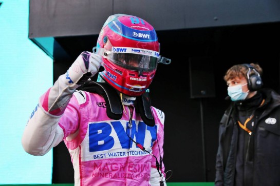 Lance Stroll (CDN) Racing Point F1 Team celebrates his pole position in qualifying parc ferme.
14.11.2020. Formula 1 World Championship, Rd 14, Turkish Grand Prix, Istanbul, Turkey, Qualifying Day.
- www.xpbimages.com, EMail: requests@xpbimages.com © Copyright: Batchelor / XPB Images