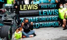 Race winner and World Champion Lewis Hamilton (GBR) Mercedes AMG F1 celebrates with the team.