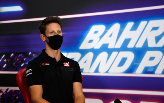 Romain Grosjean (FRA) Haas F1 Team in the FIA Press Conference.
26.11.2020. Formula 1 World Championship, Rd 15, Bahrain Grand Prix, Sakhir, Bahrain, Preparation Day.
- www.xpbimages.com, EMail: requests@xpbimages.com © Copyright: FIA Pool Image for Editorial Use Only