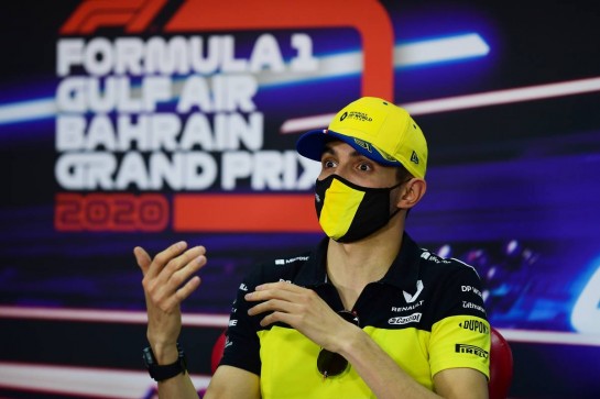 Esteban Ocon (FRA) Renault F1 Team in the FIA Press Conference.
26.11.2020. Formula 1 World Championship, Rd 15, Bahrain Grand Prix, Sakhir, Bahrain, Preparation Day.
- www.xpbimages.com, EMail: requests@xpbimages.com © Copyright: FIA Pool Image for Editorial Use Only