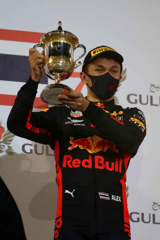 3rd place Alexander Albon (THA) Red Bull Racing RB16.
29.11.2020. Formula 1 World Championship, Rd 15, Bahrain Grand Prix, Sakhir, Bahrain, Race Day.
- www.xpbimages.com, EMail: requests@xpbimages.com © Copyright: Batchelor / XPB Images