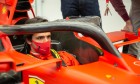 Carlos Sainz at Maranello for initial seat fitting - December 2020.