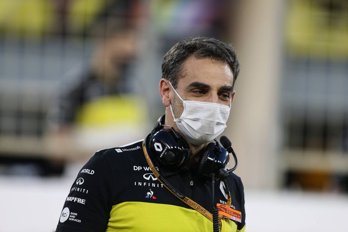 Cyril Abiteboul (FRA) Renault Sport F1 Managing Director on the grid. 29.11.2020. Formula 1 World Championship, Rd 15, Bahrain Grand Prix