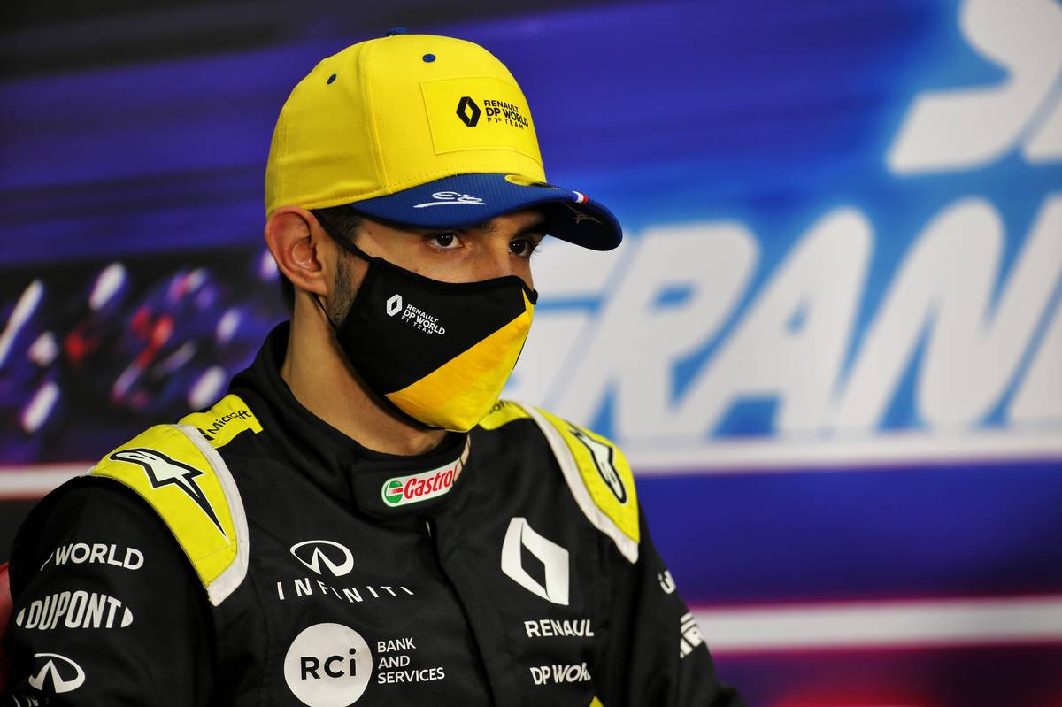 Esteban Ocon (FRA) Renault F1 Team in the post race FIA Press Conference. 06.12.2020. Formula 1 World Championship, Rd 16, Sakhir Grand Prix