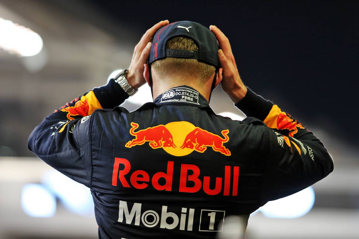 Max Verstappen (NLD) Red Bull Racing celebrates his pole position in qualifying parc ferme. 12.12.2020. Formula 1 World Championship, Rd 17, Abu Dhabi Grand Prix