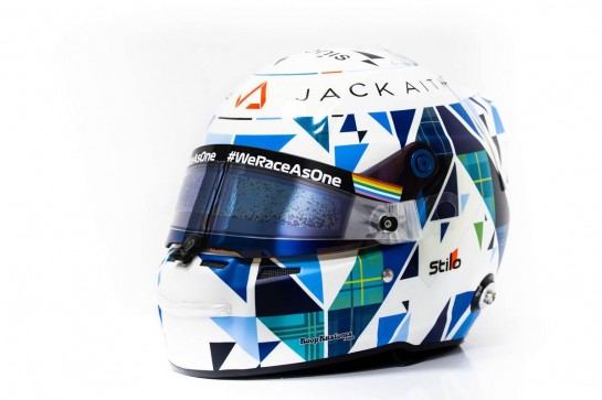 The helmet of Jack Aitken (GBR) / (KOR) Williams Racing.
02.12.2020. Formula 1 World Championship, Rd 16, Sakhir Grand Prix, Sakhir, Bahrain, Preparation Day.
- www.xpbimages.com, EMail: requests@xpbimages.com © Copyright: Bearne / XPB Images