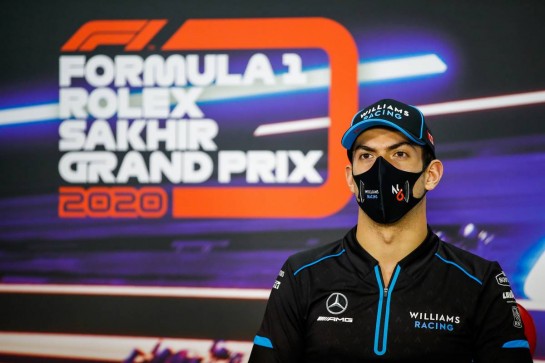 Nicholas Latifi (CDN) Williams Racing in the FIA Press Conference.
03.12.2020. Formula 1 World Championship, Rd 16, Sakhir Grand Prix, Sakhir, Bahrain, Preparation Day.
- www.xpbimages.com, EMail: requests@xpbimages.com © Copyright: Bearne / XPB Images