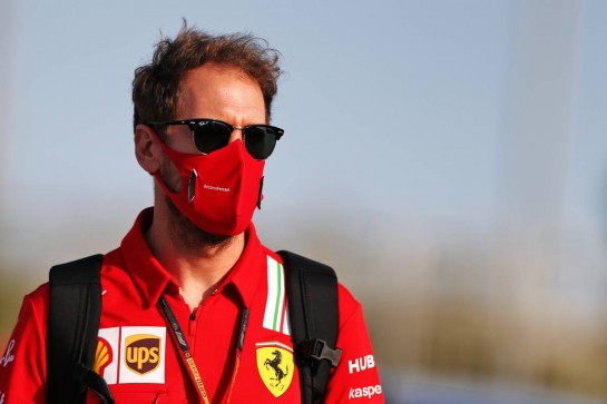 Sebastian Vettel (GER) Ferrari.
04.12.2020. Formula 1 World Championship, Rd 16, Sakhir Grand Prix, Sakhir, Bahrain, Practice Day
- www.xpbimages.com, EMail: requests@xpbimages.com © Copyright: Moy / XPB Images