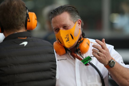 Zak Brown (USA) McLaren Executive Director 
13.12.2020. Formula 1 World Championship, Rd 17, Abu Dhabi Grand Prix, Yas Marina Circuit, Abu Dhabi, Race Day.
- www.xpbimages.com, EMail: requests@xpbimages.com © Copyright: Batchelor / XPB Images