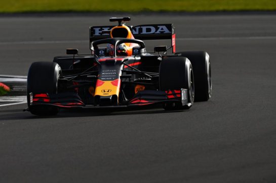 NORTHAMPTON, ENGLAND - FEBRUARY 24: Max Verstappen of Netherlands driving the Red Bull Racing RB15 Honda during the Red Bull Racing Filming Day at Silverstone on February 24, 2021 in Northampton, England. (Photo by Clive Mason/Getty Images for Red Bull Racing) // Getty Images / Red Bull Content Pool // SI202102240174 // Usage for editorial use only //