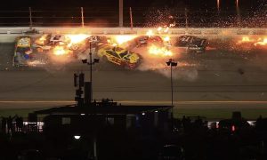 Fiery last lap mayhem rewards unexpected Daytona 500 winner